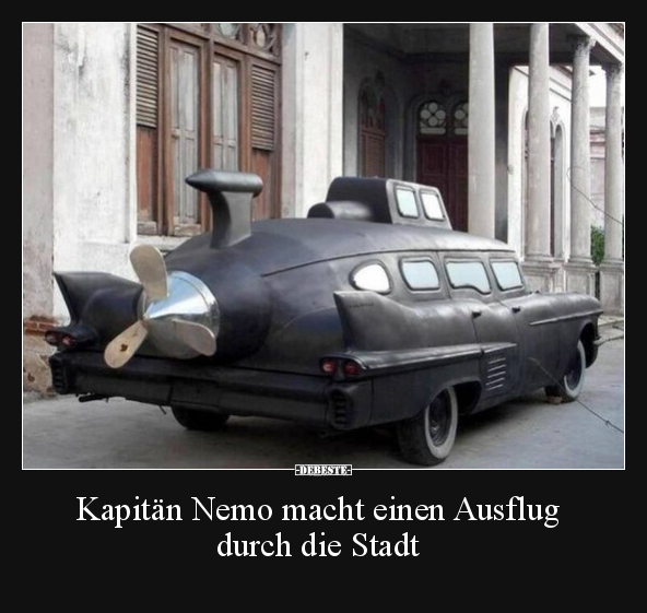 Kapitän Nemo macht einen Ausflug durch die Stadt.. - Lustige Bilder | DEBESTE.de