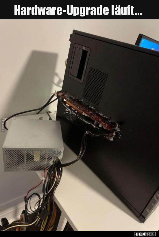 Hardware-Upgrade läuft...