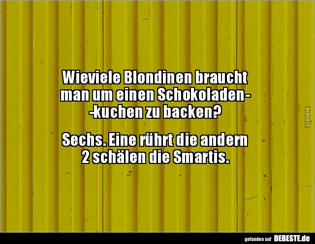 Wieviele Blondinen braucht man um einen.. - Lustige Bilder | DEBESTE.de