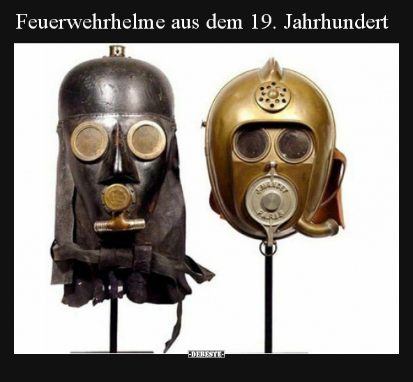 Feuerwehrhelme aus dem 19. Jahrhundert.. - Lustige Bilder | DEBESTE.de
