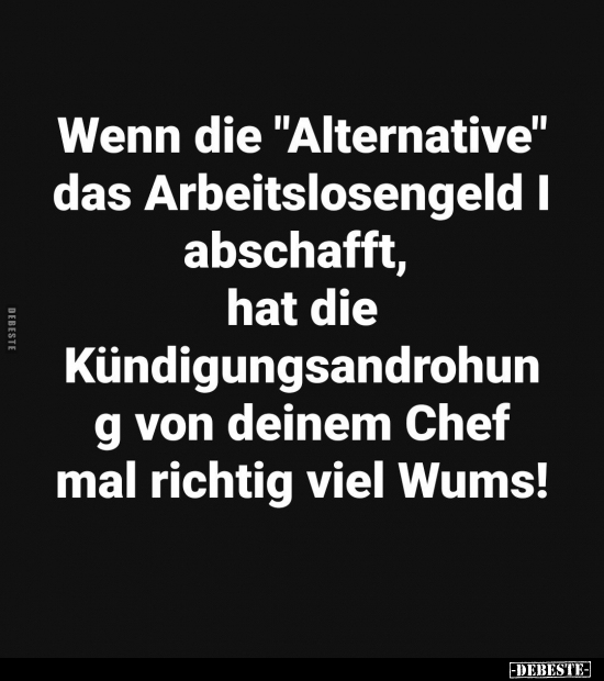 Wenn, Chef, Richtig