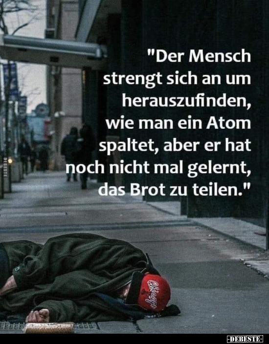 "Der Mensch strengt sich an um herauszufinden, wie man ein.." - Lustige Bilder | DEBESTE.de