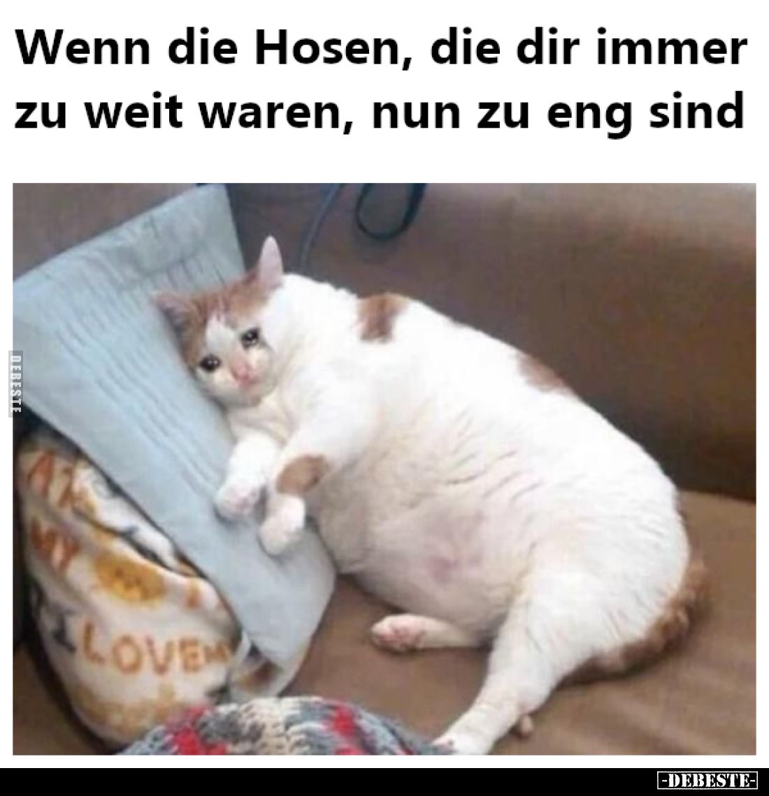 Wenn die Hosen, die dir immer zu weit waren, nun zu eng sind.
