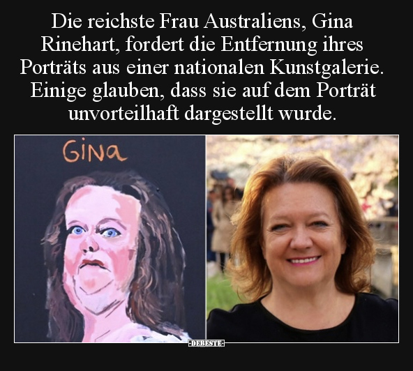 Die reichste Frau Australiens, Gina Rinehart, fordert die.. - Lustige Bilder | DEBESTE.de