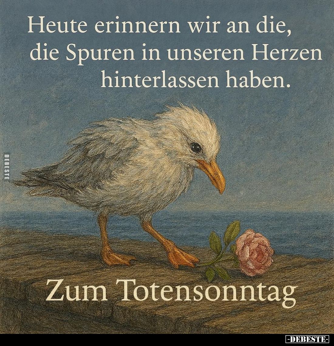 Heute erinnern wir an die, die Spuren in unseren Herzen hinterlassen haben. Zum Totensonntag