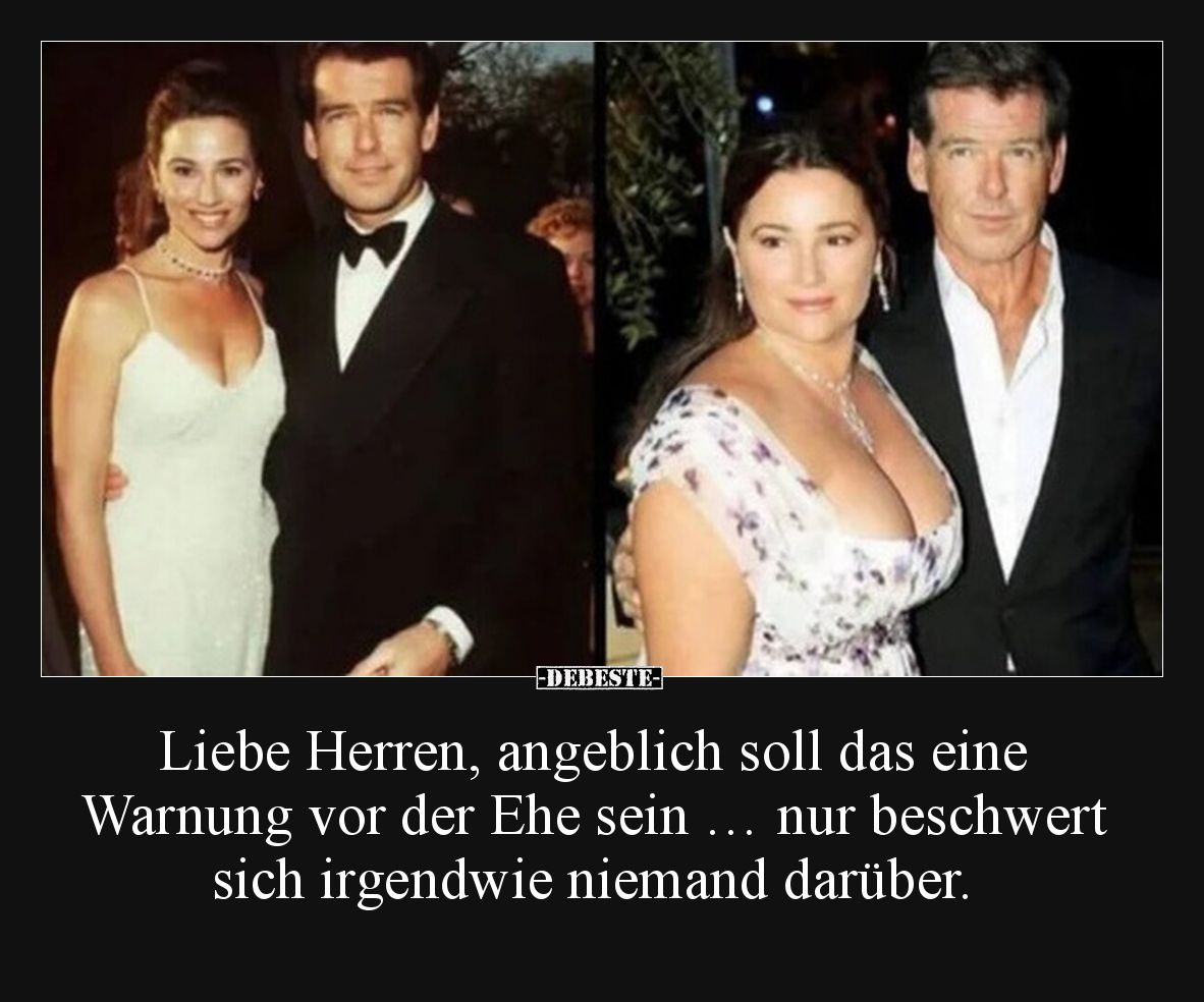 Liebe Herren, angeblich soll das eine Warnung vor der Ehe.. - Lustige Bilder | DEBESTE.de