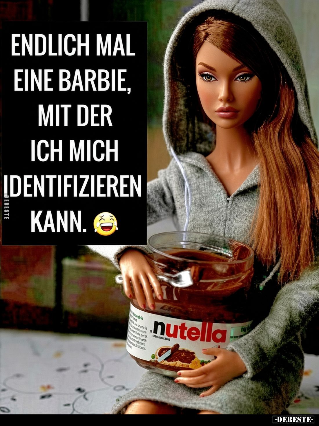 Endlich mal eine Barbie, mit der ich mich identifizieren kann.