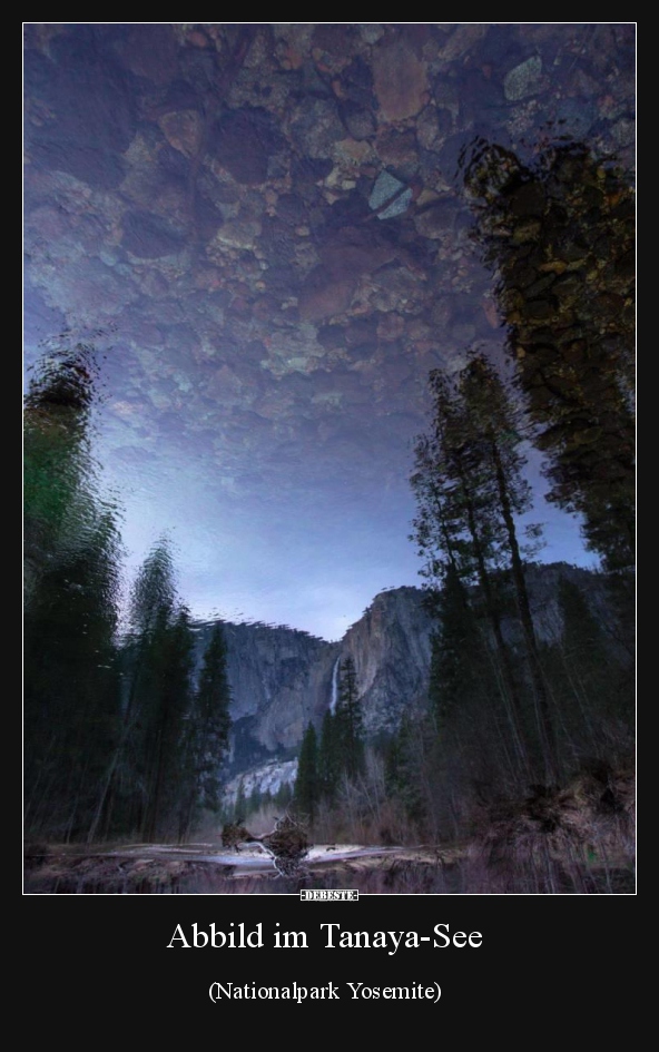 Abbild im Tanaya-See (Nationalpark Yosemite)..