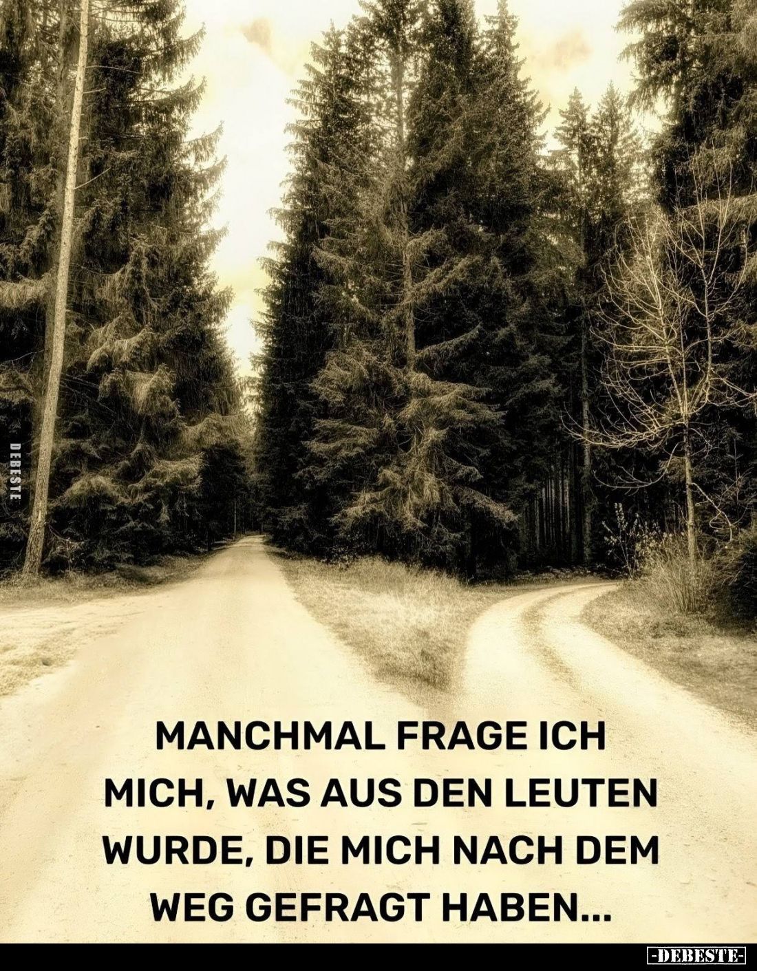 Manchmal frage ich mich, was aus den Leuten wurde, die mich nach dem Weg gefragt haben...