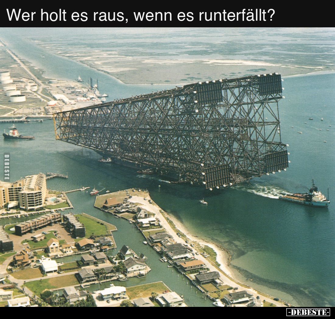 Wer holt es raus, wenn es runterfällt?..