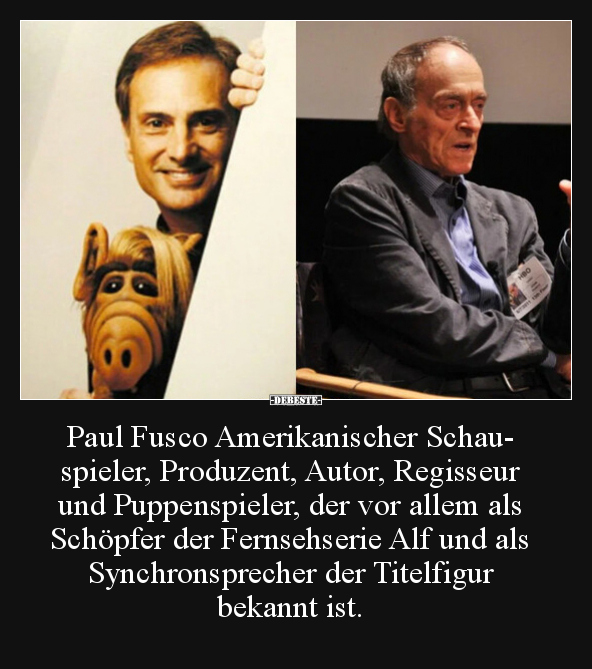Paul Fusco Amerikanischer Schauspieler, Produzent, Autor.. - Lustige Bilder | DEBESTE.de