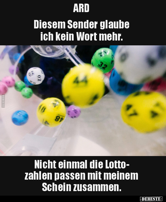 ARD Diesem Sender glaube ich kein Wort mehr.. - Lustige Bilder | DEBESTE.de