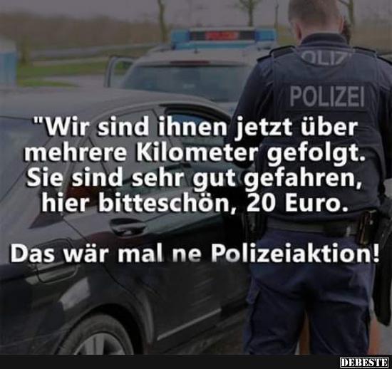 Wir sind ihnen jetzt über mehrere Kilometer gefolgt..