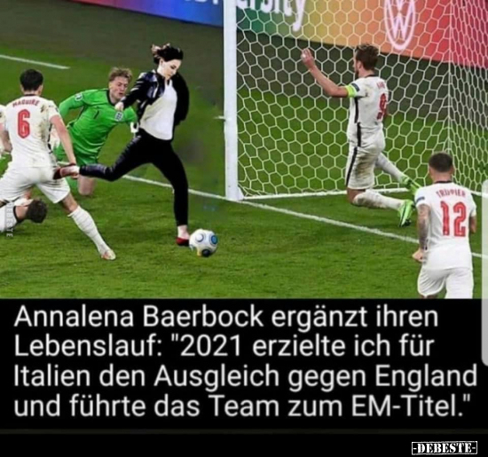 Annalena Baerbock ergänzt ihren Lebenslauf: "2021 erzielte.." - Lustige Bilder | DEBESTE.de
