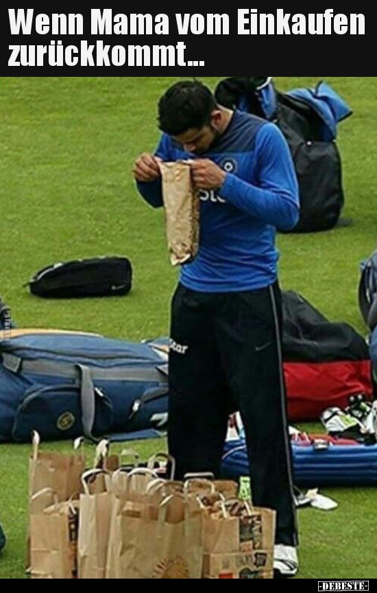 Wenn Mama vom Einkaufen zurückkommt...