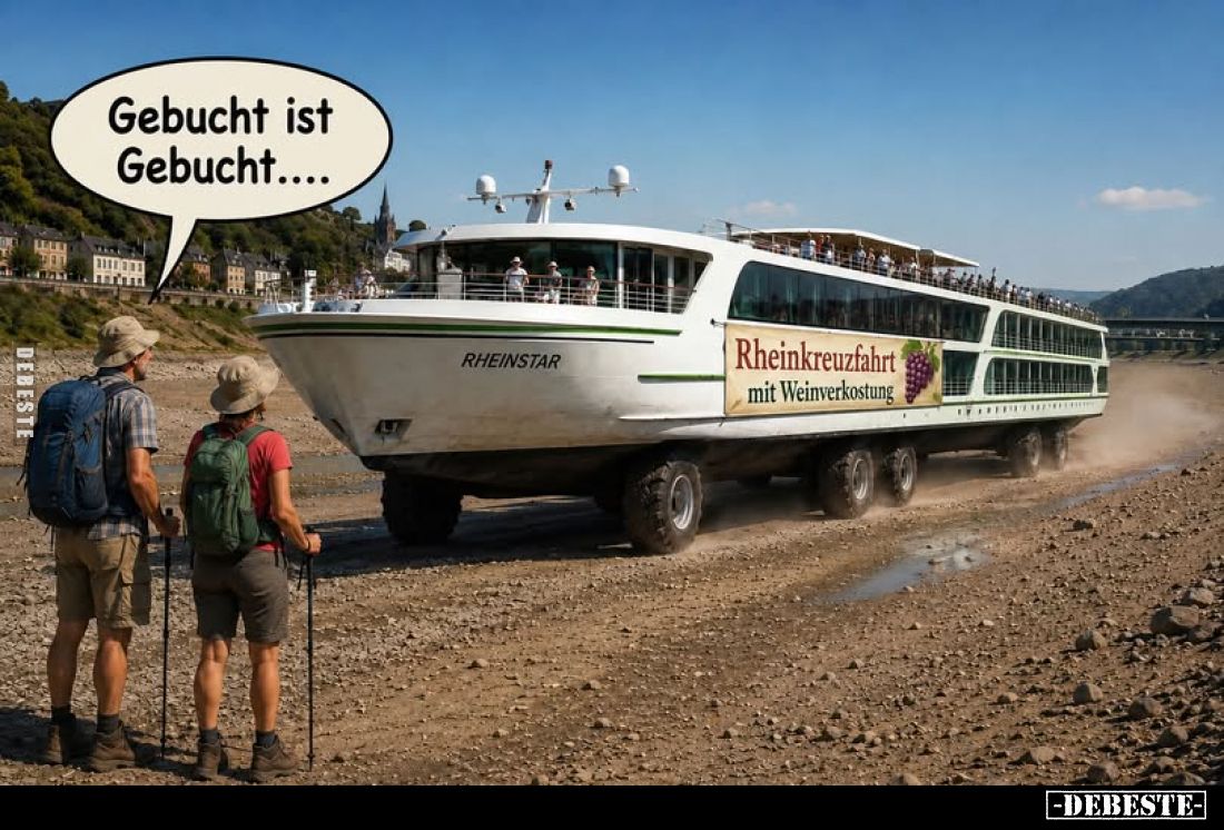 Gebucht ist Gebucht....
