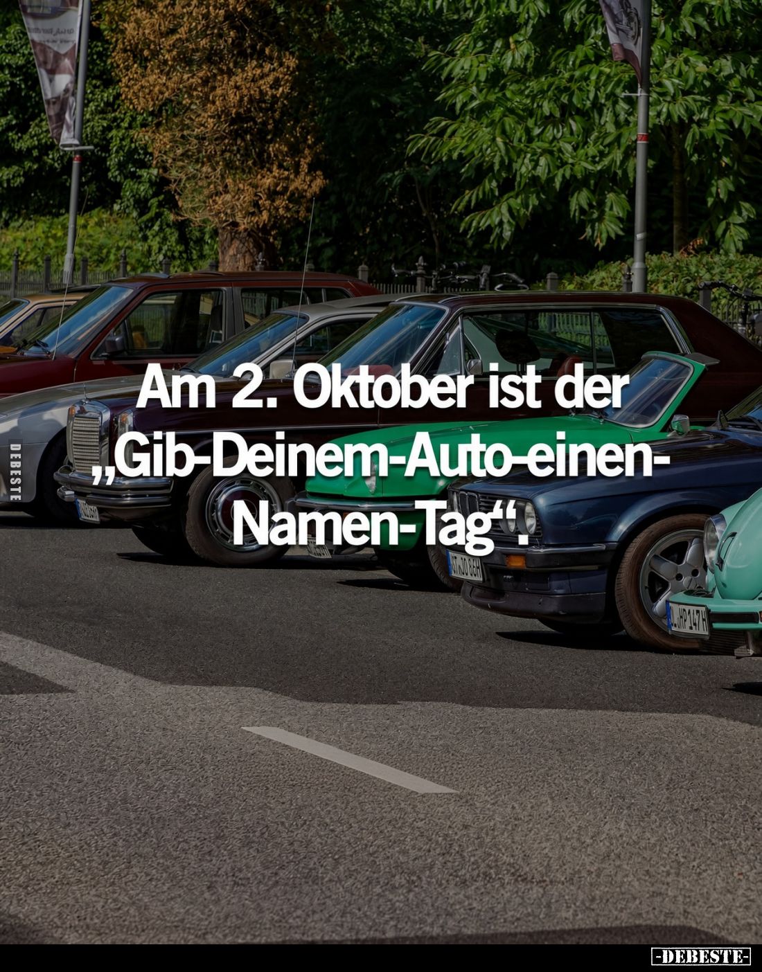 Am 2. Oktober ist der „Gib-Deinem-Auto-einen-Namen-Tag“.