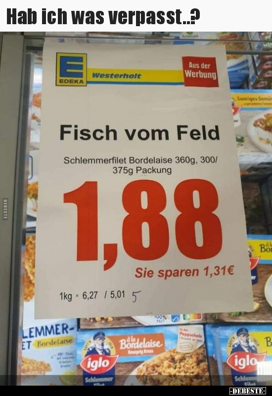Fisch vom Feld