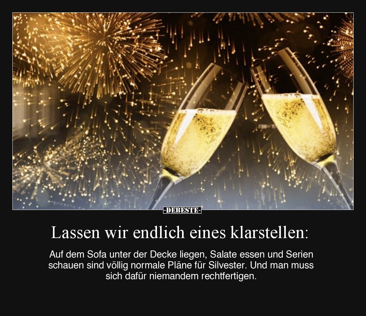 Lassen wir endlich eines klarstellen: Auf dem Sofa unter..