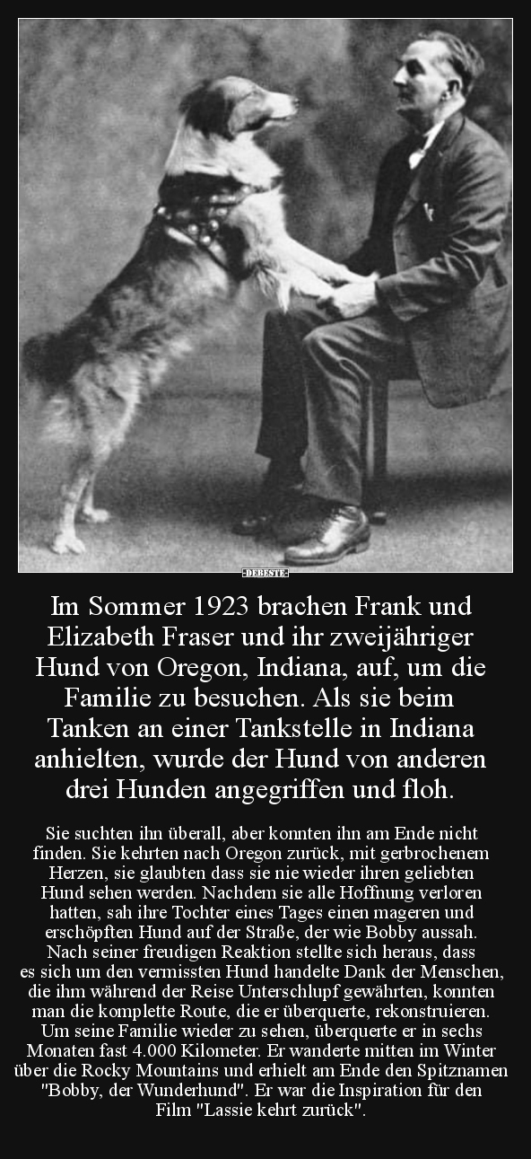 Im Sommer 1923 brachen Frank und Elizabeth Fraser und ihr.. - Lustige Bilder | DEBESTE.de