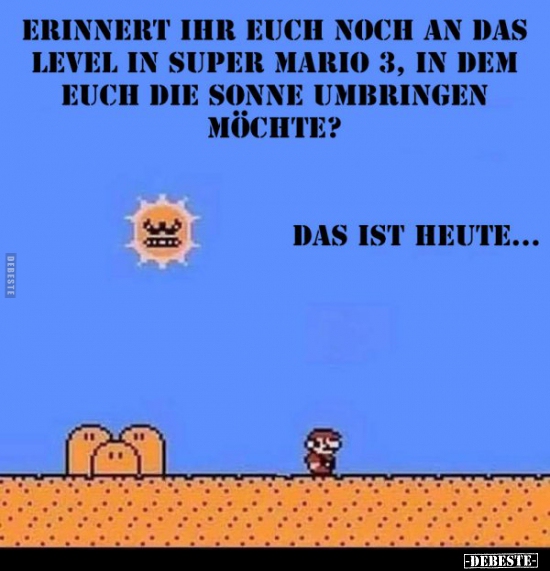 Erinnert ihr euch noch an das Level in Super Mario 3, in.. - Lustige Bilder | DEBESTE.de