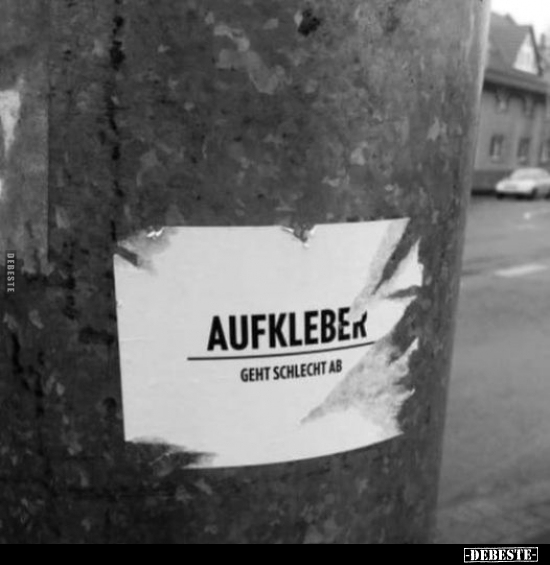 Aufkleber.. - Lustige Bilder | DEBESTE.de