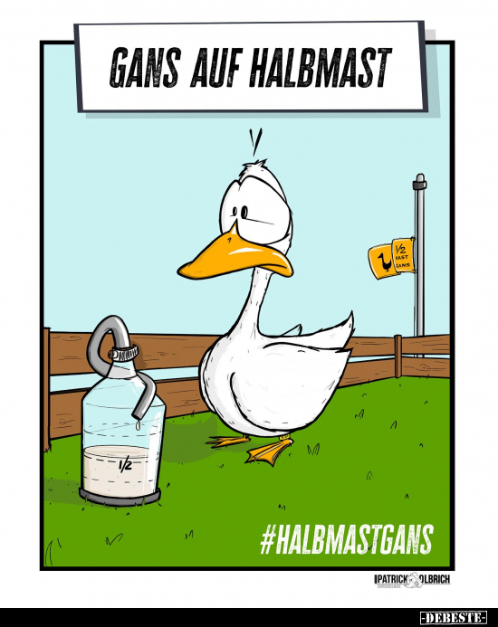 Gans auf Halbmast.. - Lustige Bilder | DEBESTE.de