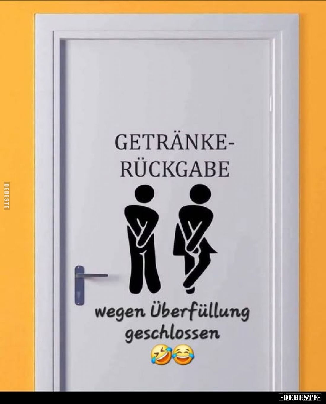 Getränkrückgabe.
Wegen Überfüllung geschlossen.