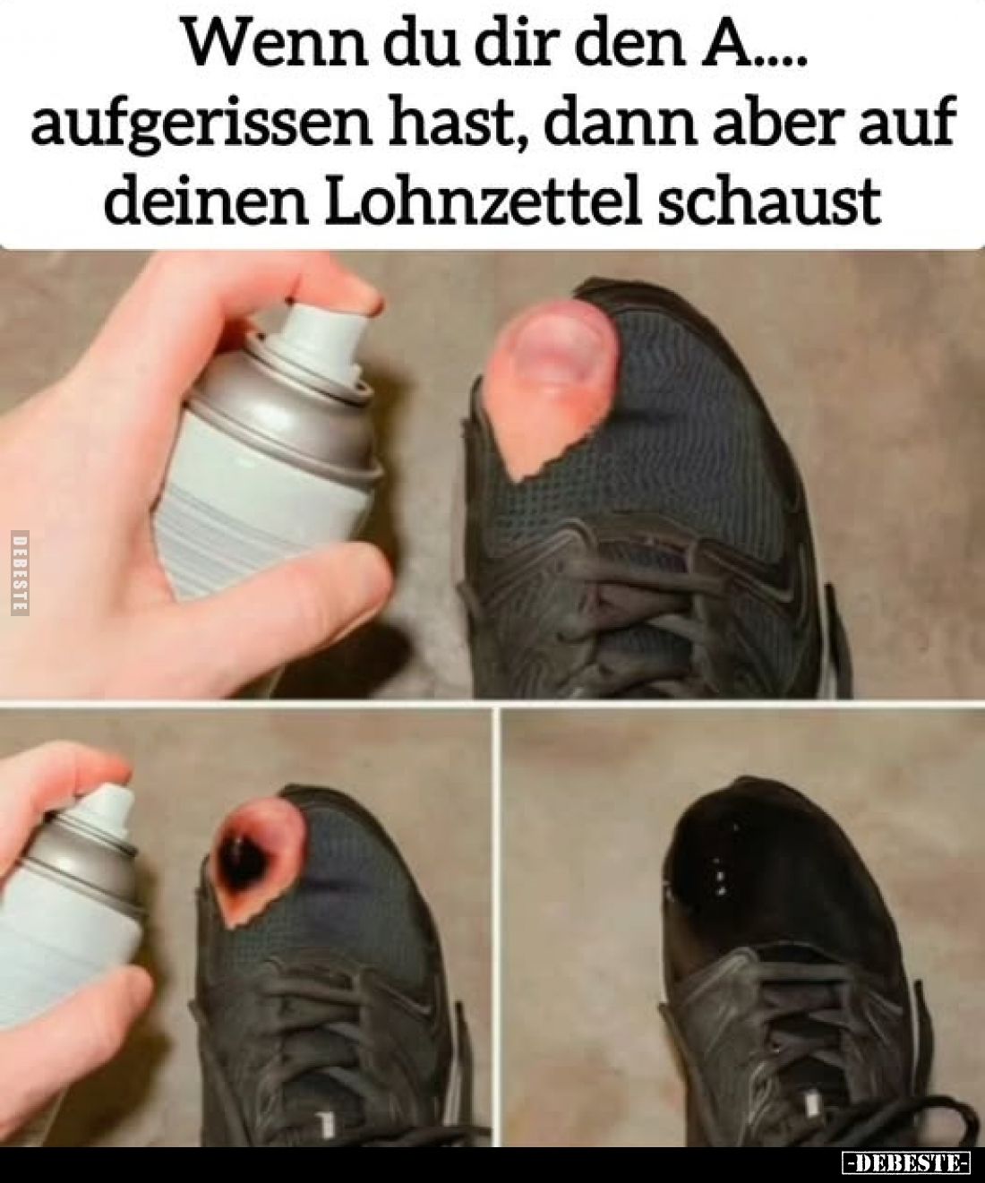 Wenn du dir den A.... aufgerissen hast, dann aber auf deinen Lohnzettel schaust.