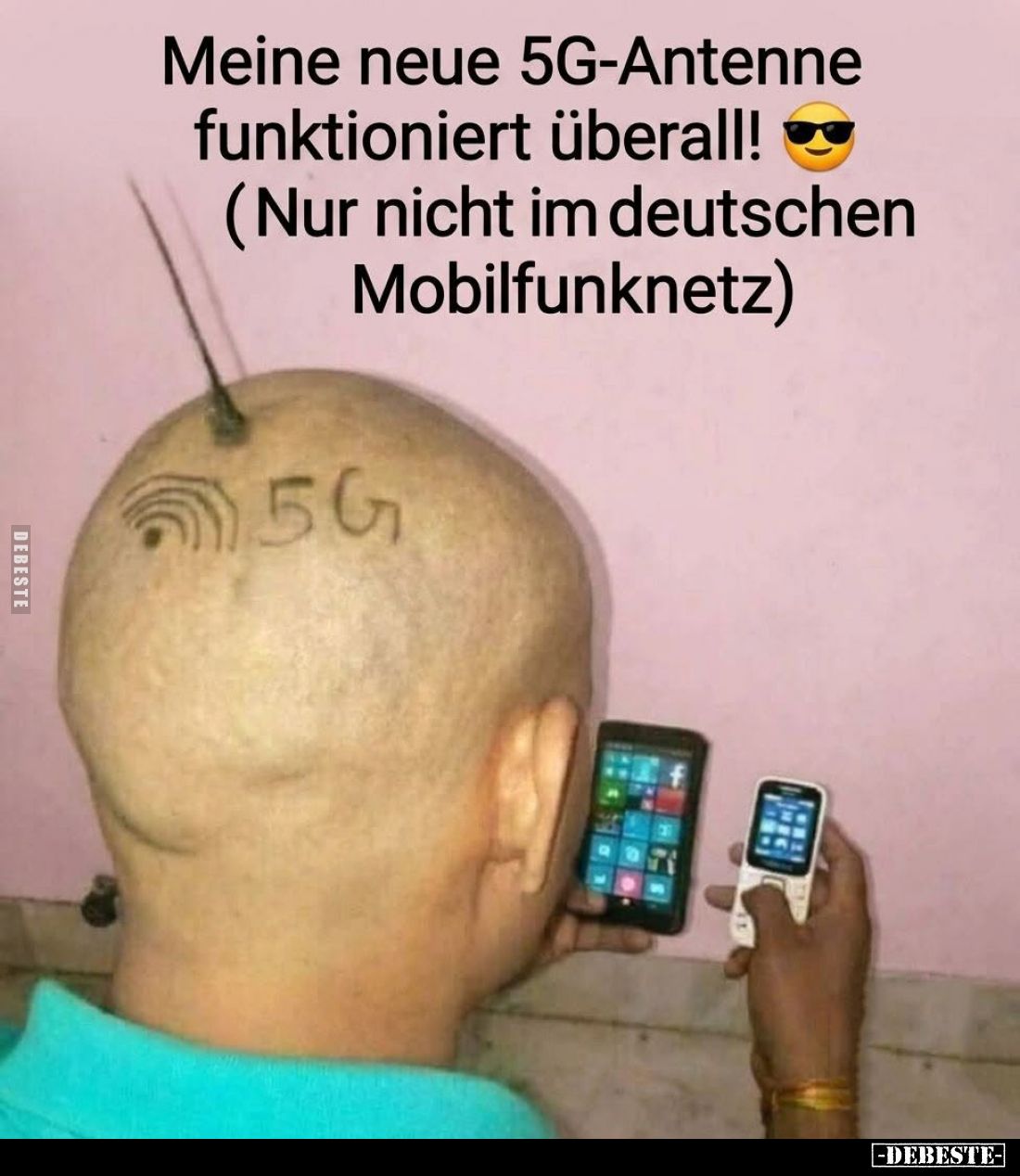 Meine neue 5G-Antenne funktioniert überall! (Nur nicht im deutschen Mobilfunknetz).