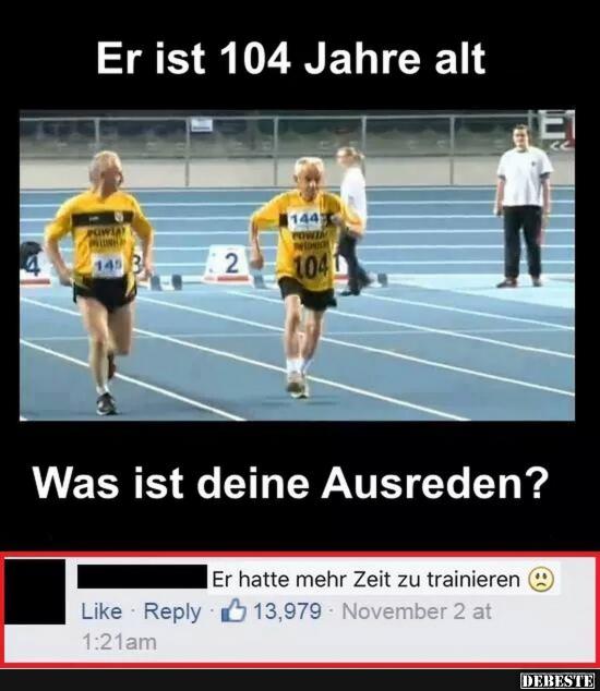Er ist 104 Jahre alt..