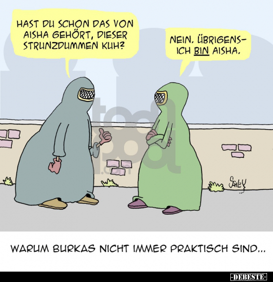 Warum Burkas nicht immer praktisch sind.. - Lustige Bilder | DEBESTE.de