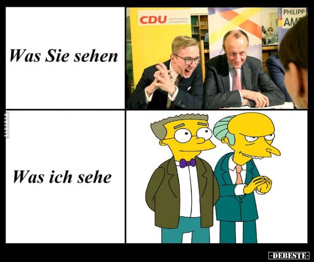 Was Sie sehen. -
Was ich sehe.
