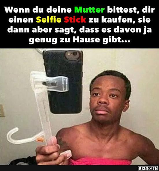 Wenn du deine Mutter bittest, dir einen Selfie Stick.. - Lustige Bilder | DEBESTE.de