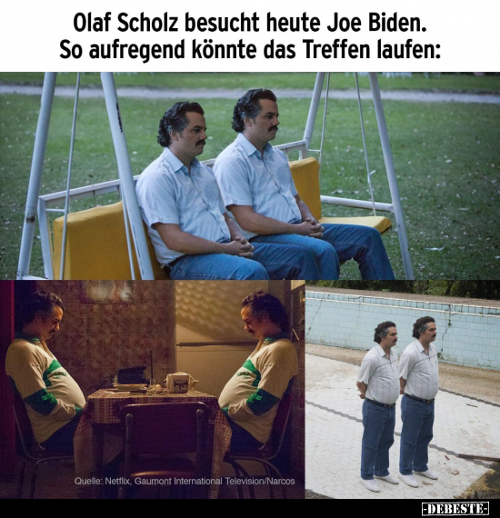 Olaf Scholz besucht heute Joe Biden. So aufregend könnte.. - Lustige Bilder | DEBESTE.de