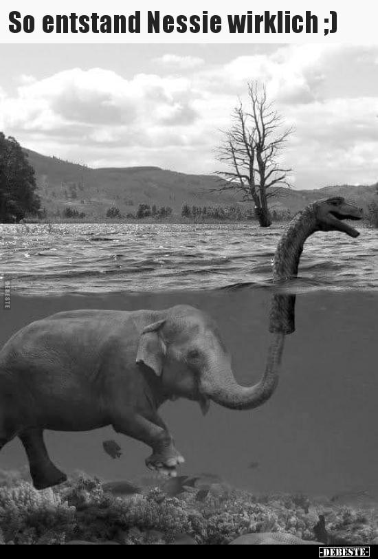 So entstand Nessie wirklich ;)