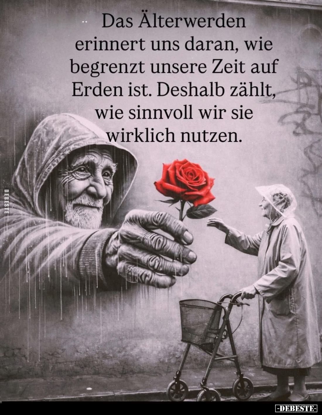 Das Älterwerden erinnert uns daran, wie begrenzt unsere Zeit auf Erden ist. Deshalb zählt, wie sinnvoll wir sie wirklich nutz...