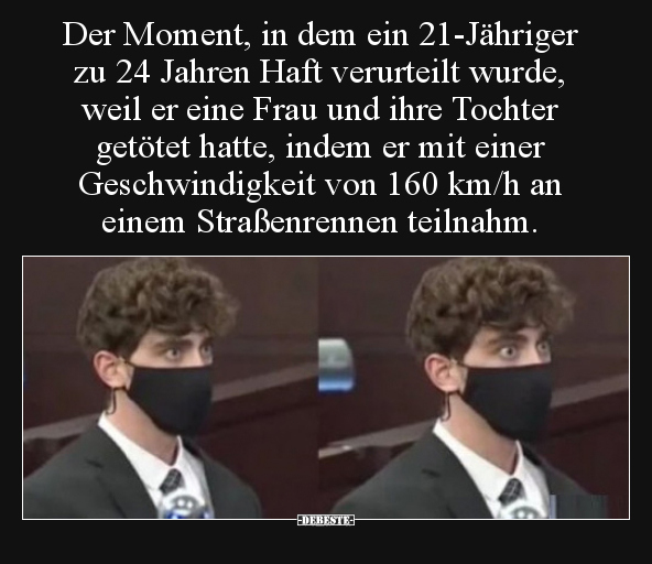 Der Moment, in dem ein 21-Jähriger zu 24 Jahren Haft..