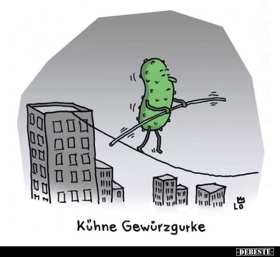 Kühne Gewürzgurke... - Lustige Bilder | DEBESTE.de