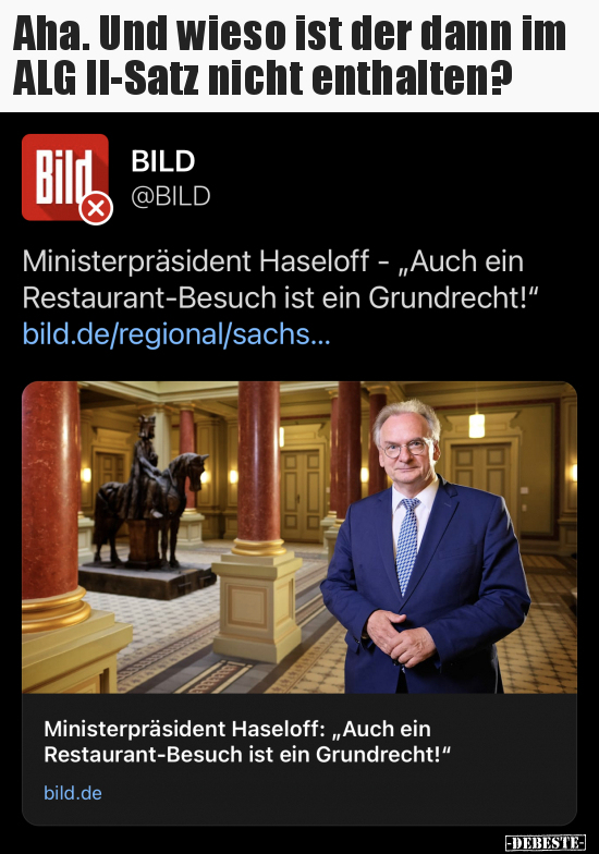 Aha. Und wieso ist der dann im ALG II-Satz nicht..