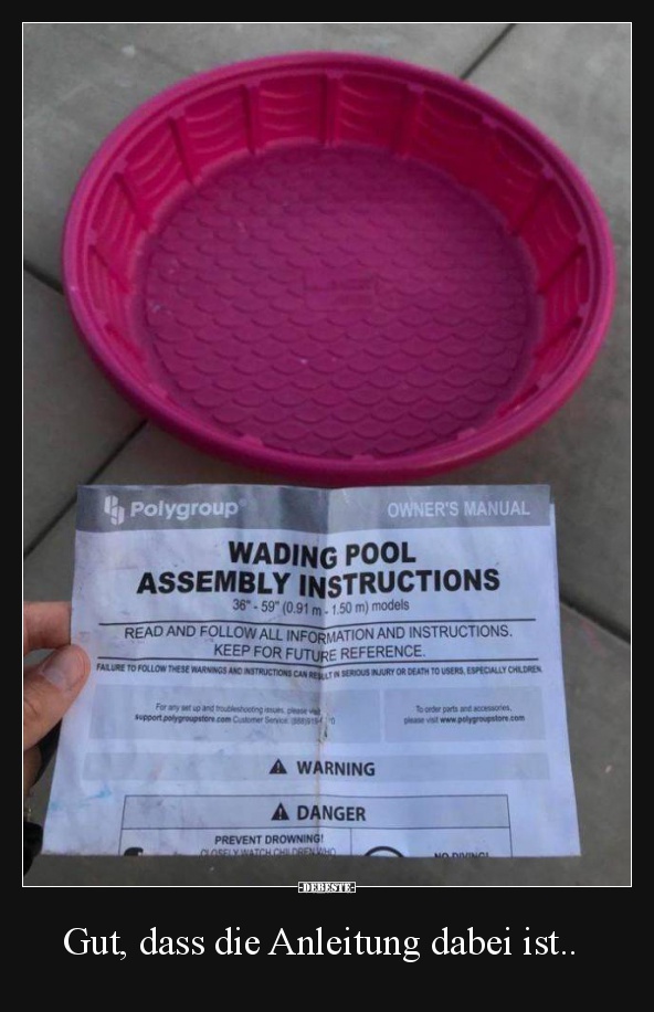 Gut, dass die Anleitung dabei ist..