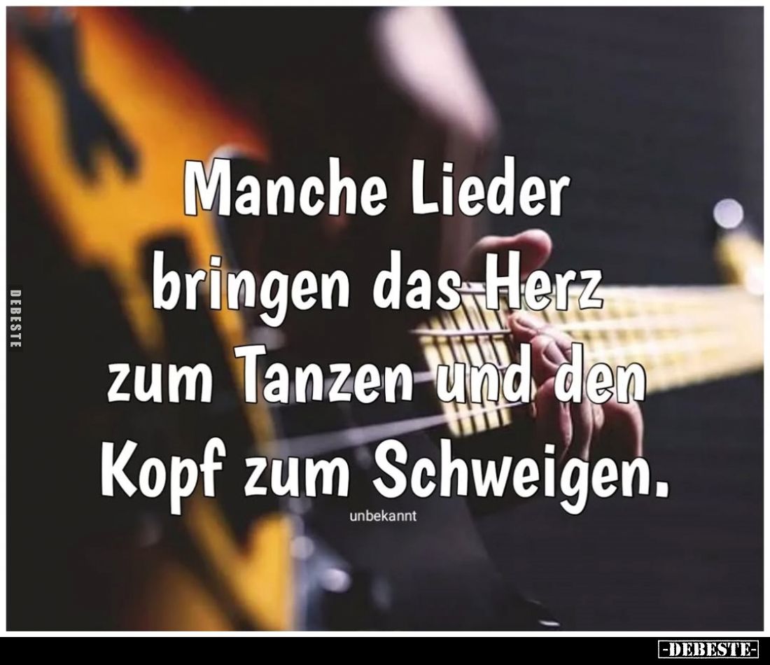 Manche Lieder bringen das Herz zum Tanzen.. - Lustige Bilder | DEBESTE.de