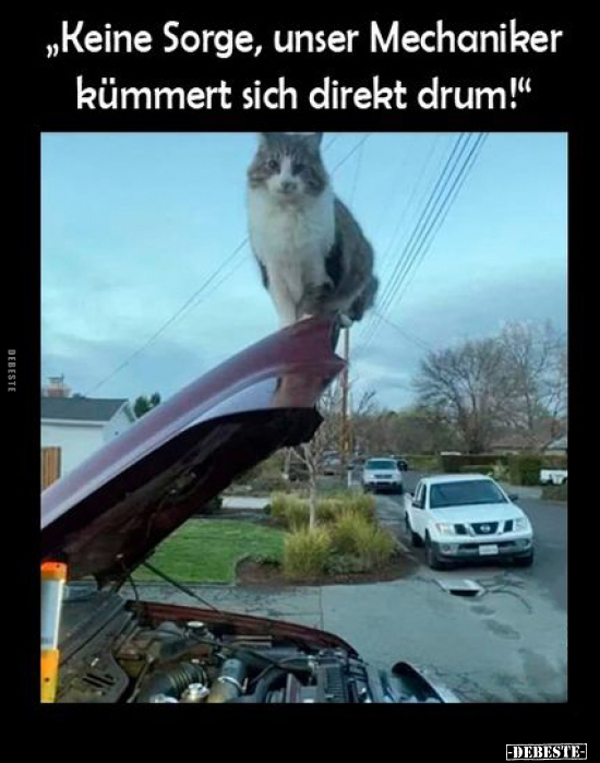 „Keine Sorge, unser Mechaniker kümmert sich direkt.." - Lustige Bilder | DEBESTE.de