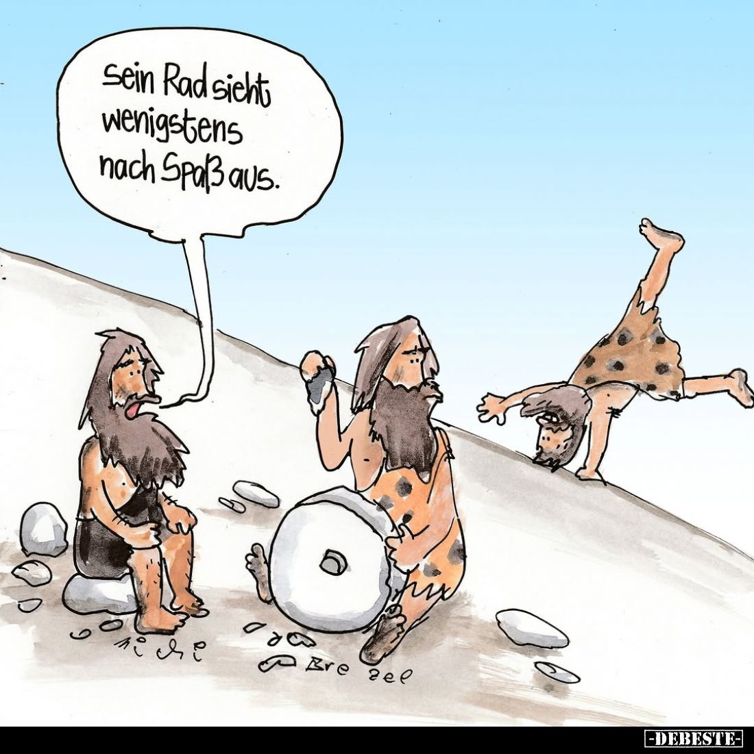 Sein Rad sieht wenigstens nach Spaß aus.