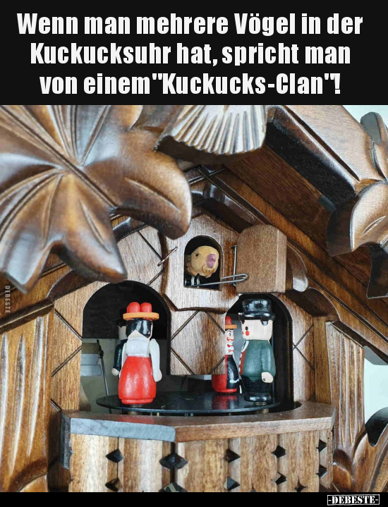 Wenn, Vögel, Kuckucksuhr