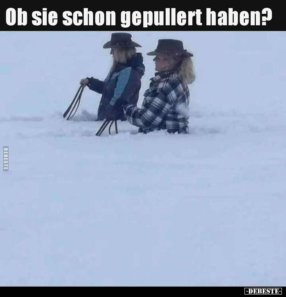 Ob sie schon gepullert haben?