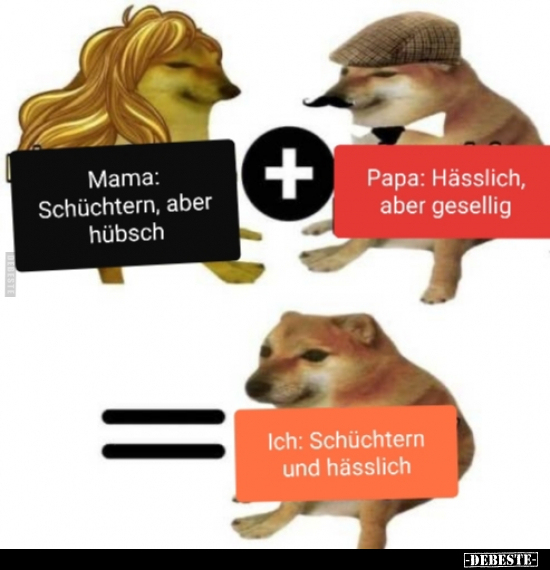 Mama: Schüchtern, aber hübsch..