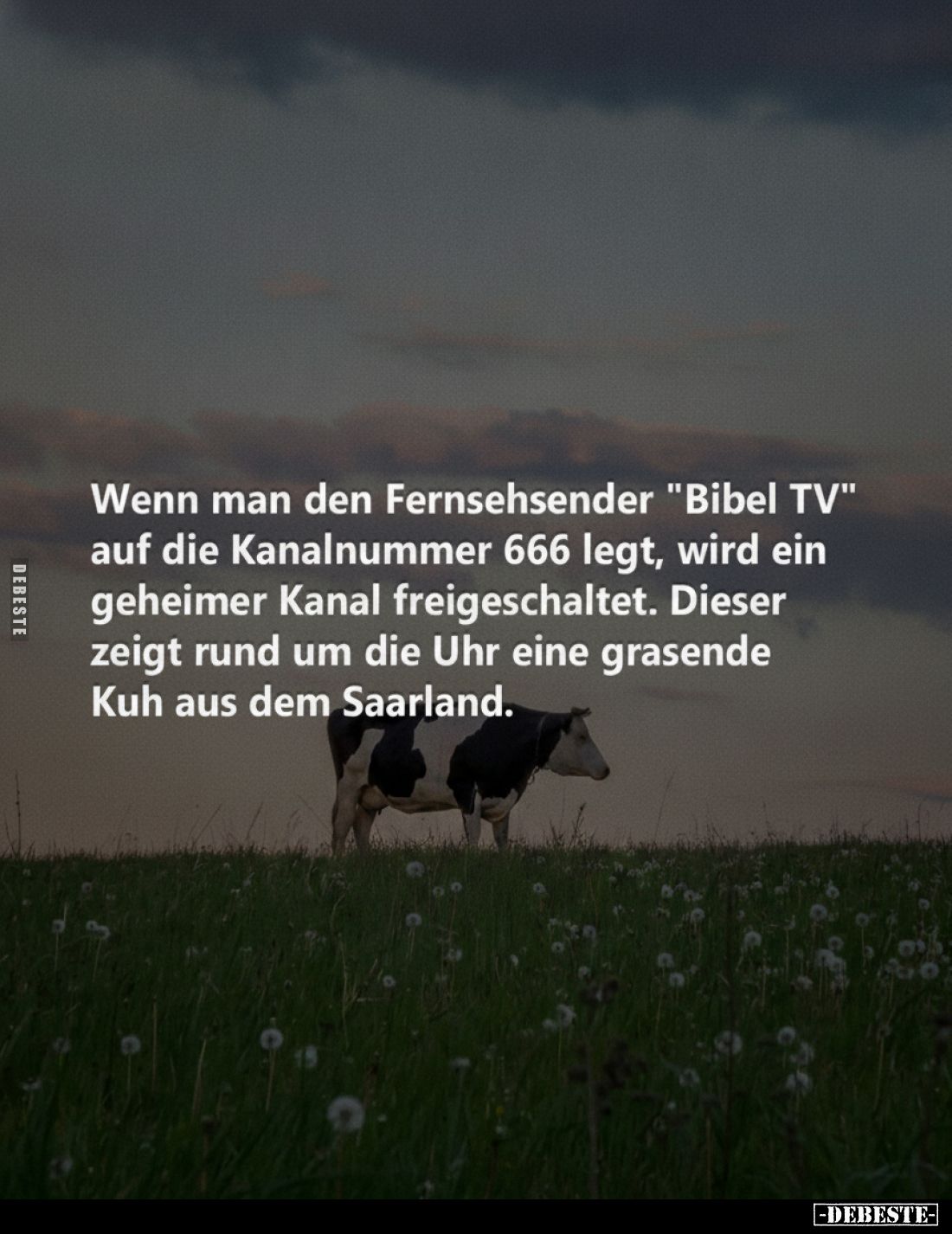Wenn man den Fernsehsender "Bibel TV" auf die Kanalnummer 666 legt, wird ein geheimer Kanal freigeschaltet. Dieser ...