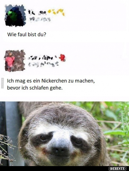 Wie faul bist du?..