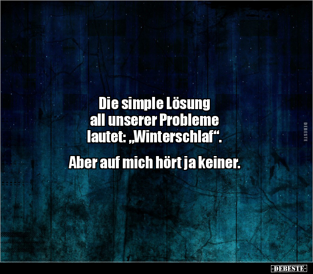 Die simple Lösung all unserer Probleme lautet.. - Lustige Bilder | DEBESTE.de
